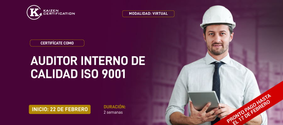 13VO CURSO – TALLER: INTERPRETACIÓN Y FORMACIÓN DE AUDITOR INTERNO ISO 9001:2015